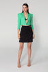 Black Mini Skirt With Waist Decollete